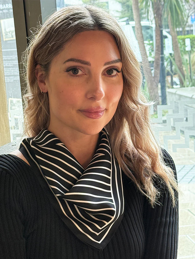 Dark Hampton Petite Silk Scarf - The Tait