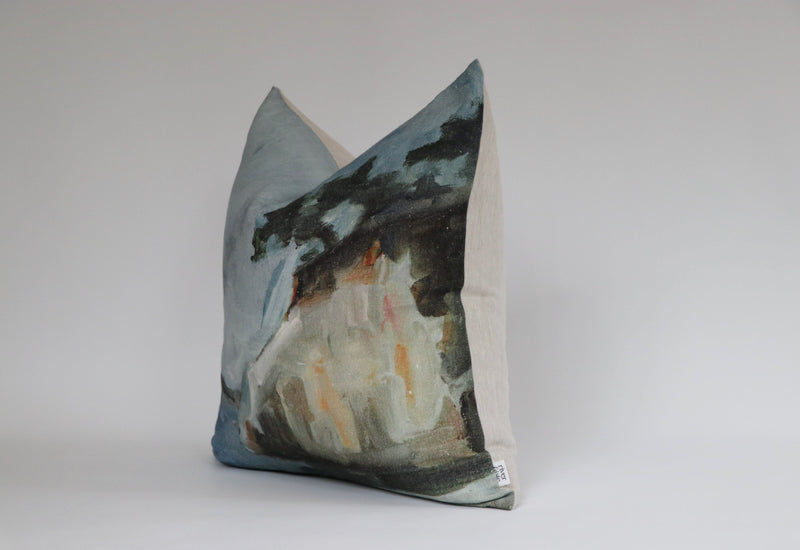 River & Isle The Cove Linen Cushion w Feather Inner