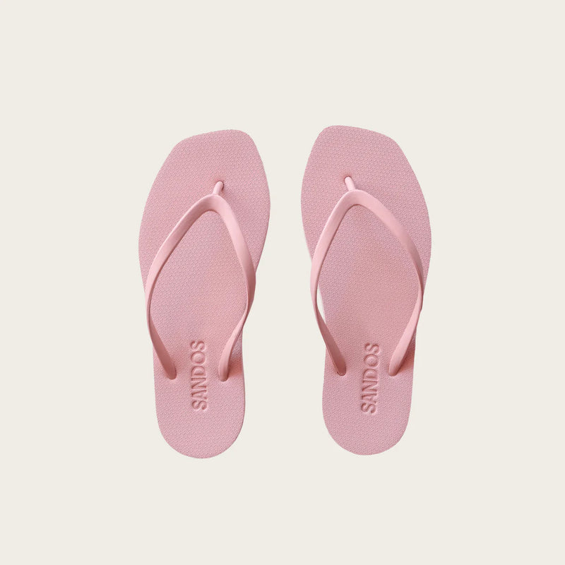 Sandos Square Flip Flops - Pink a Boo