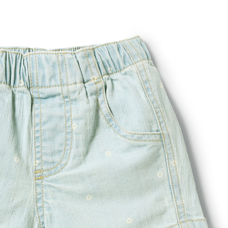 Wilson & Frenchy Ditsy Daisy Organic Denim Short
