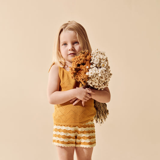 Wilson & Frenchy Marmalade Organic Knitted Chervon Set