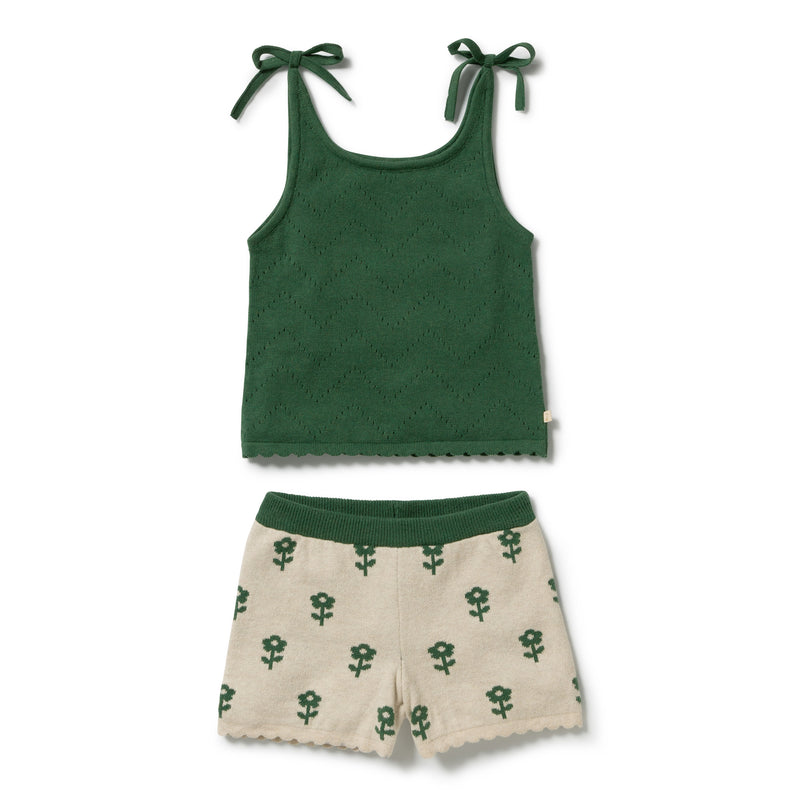 Wilson & Frenchy Fleur Organic Knitted Jacquard Set