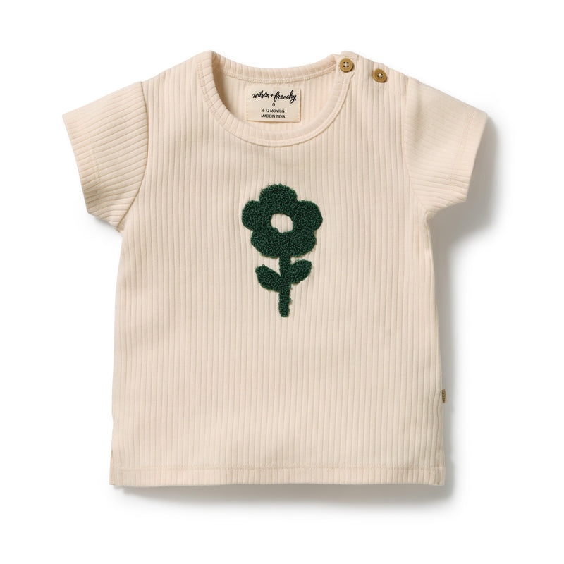 Wilson & Frenchy Bloom Organic Tee Sweet Bloom Cotton Drop Needle