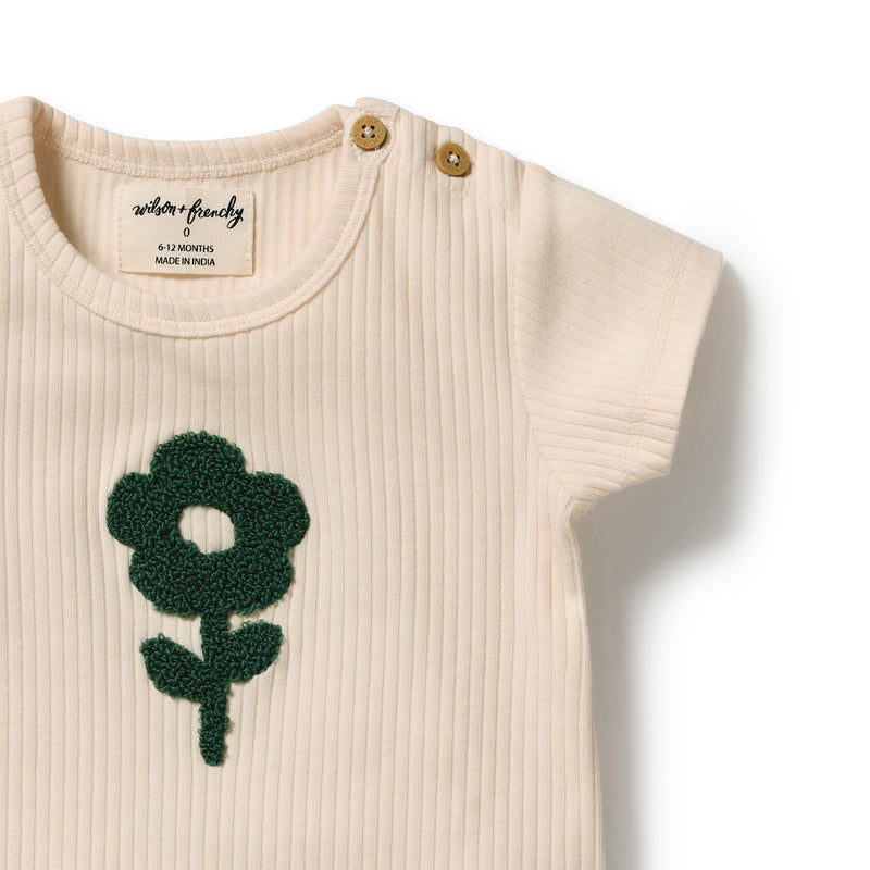 Wilson & Frenchy Bloom Organic Tee Sweet Bloom Cotton Drop Needle