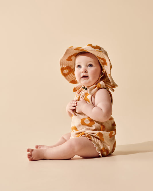 Daisy Glow Organic Terry Playsuit