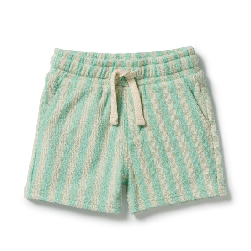 Wilson & Frenchy Seafoam Stripe Organic Terry Short
