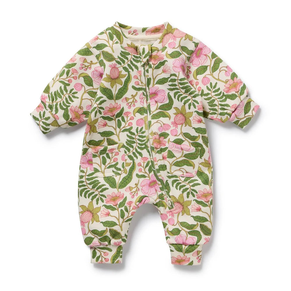Wilson & Frenchy Ma Fleur Terry Growsuit - Organic Cotton