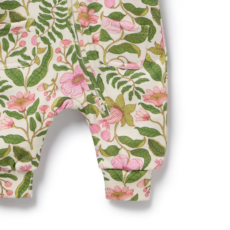 Wilson & Frenchy Ma Fleur Terry Growsuit - Organic Cotton