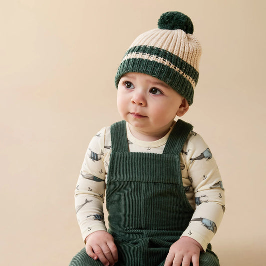 Wilson & Frenchy Woolly Whales Organic Bodysuit - Cotton Jersey