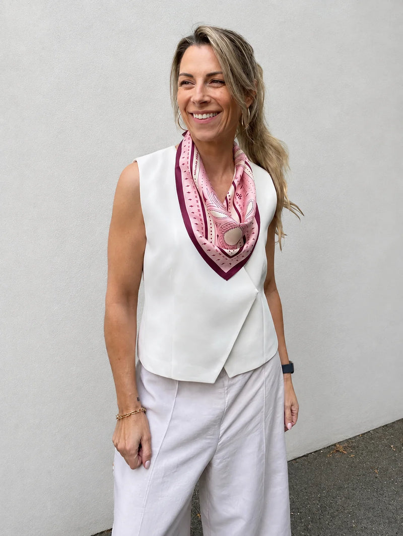 Dark Hampton Ellie Compton Wilkinson Silk Scarf