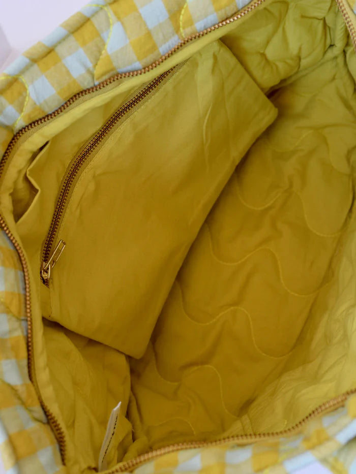 Mosey Me Citrus Seersucker Quilted Bag