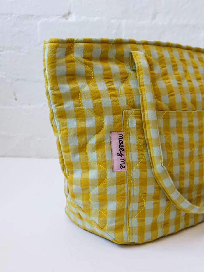 Mosey Me Citrus Seersucker Quilted Bag