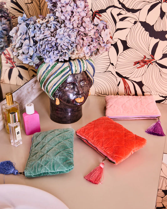 Kip & Co Sherbet Velvet Cosmetics Purse