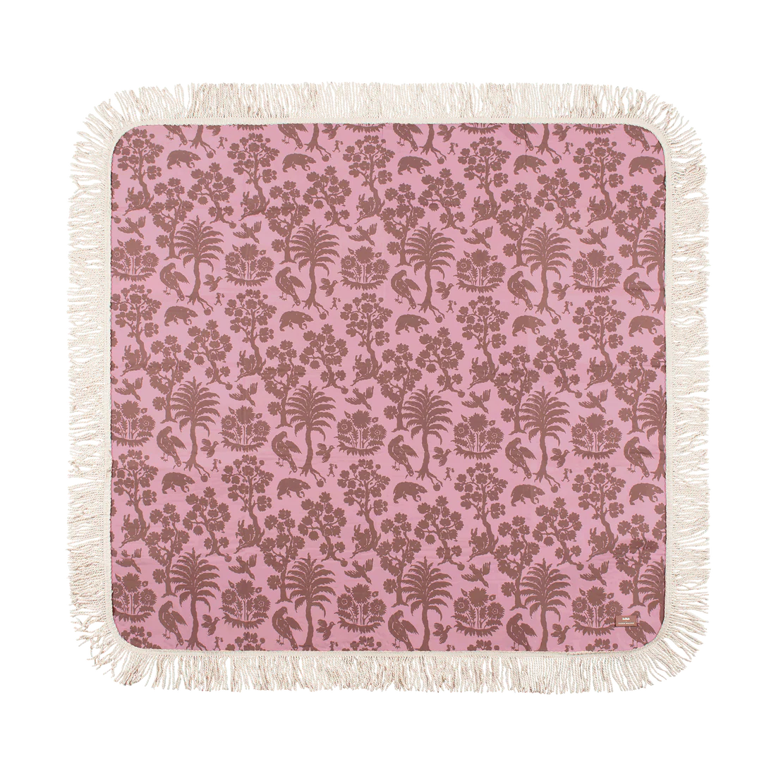 Kollab x Karen Walker Fringed Mat- Animal Kingdom