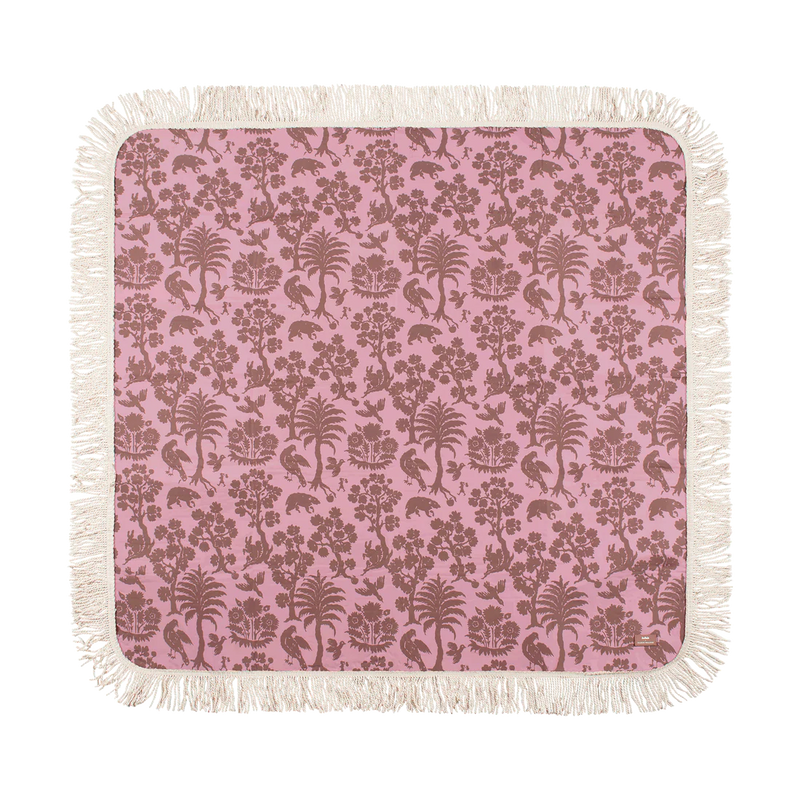 Kollab x Karen Walker Fringed Mat- Animal Kingdom