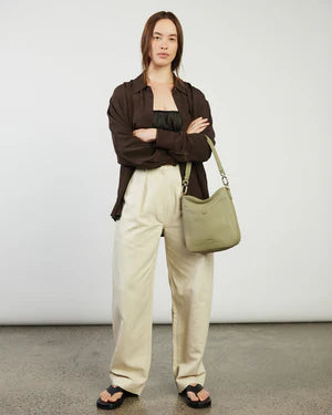 Saben Rosie Shoulder Bag - Eucalyptus Pebble