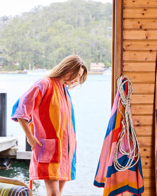 Kip & Co Surfs Up Terry Mini Robe S/M