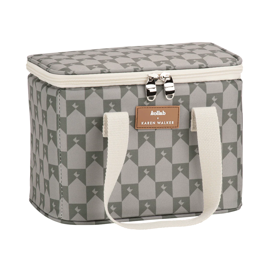 Kollab x Karen Walker Lunch Box - Sage/Olive Monogram