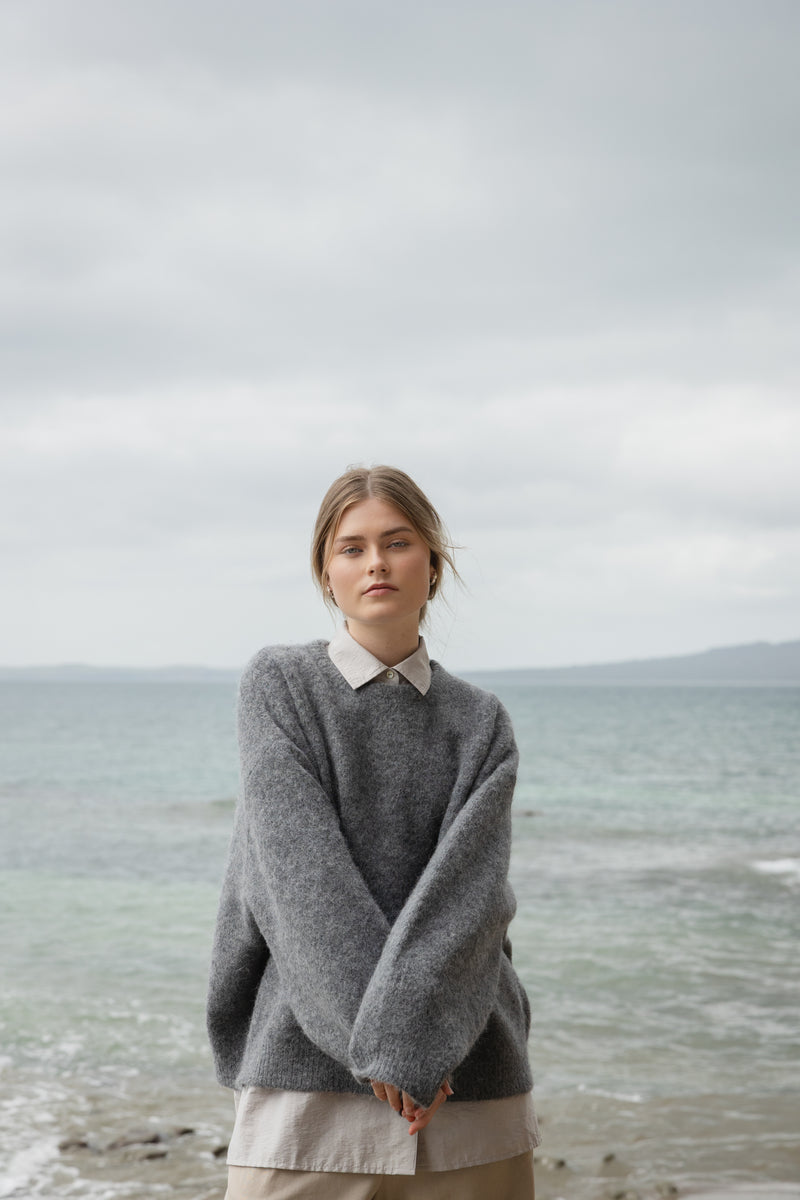 Sophie Alpaca Blend Jumper - Graphite