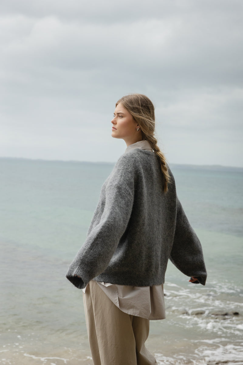 Sophie Alpaca Blend Jumper - Graphite