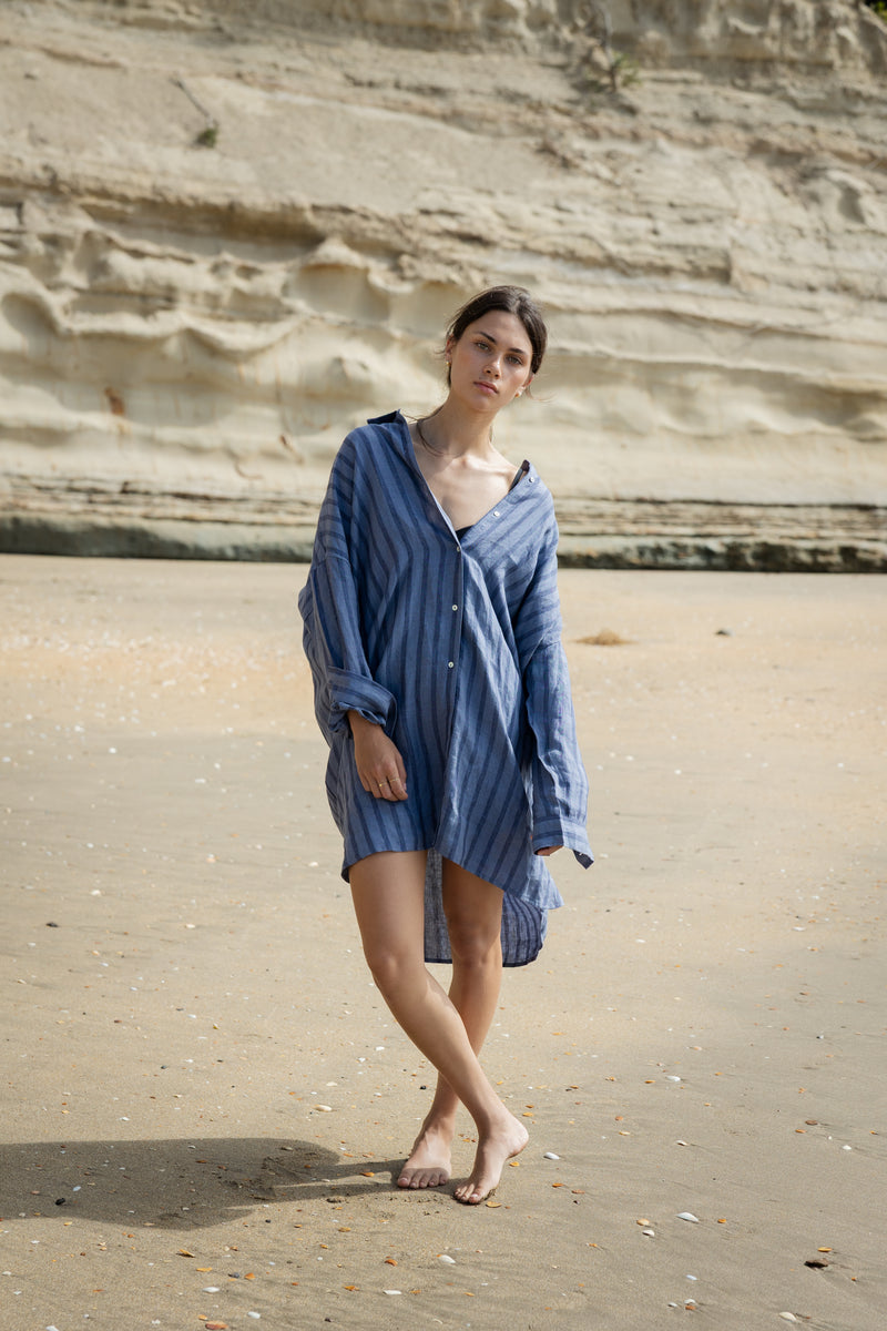 Sophie Always Shirt - Denim Stripe