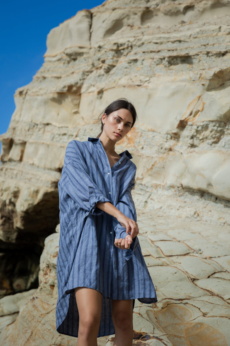 Sophie Always Shirt - Denim Stripe