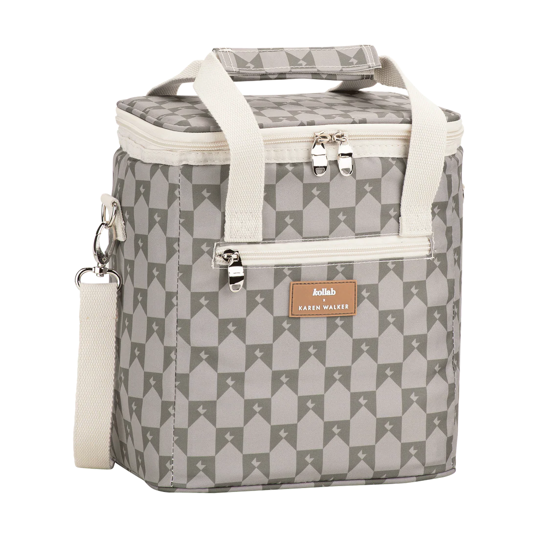 Kollab x Karen Walker Mini Cooler - Sage/Olive Monogram
