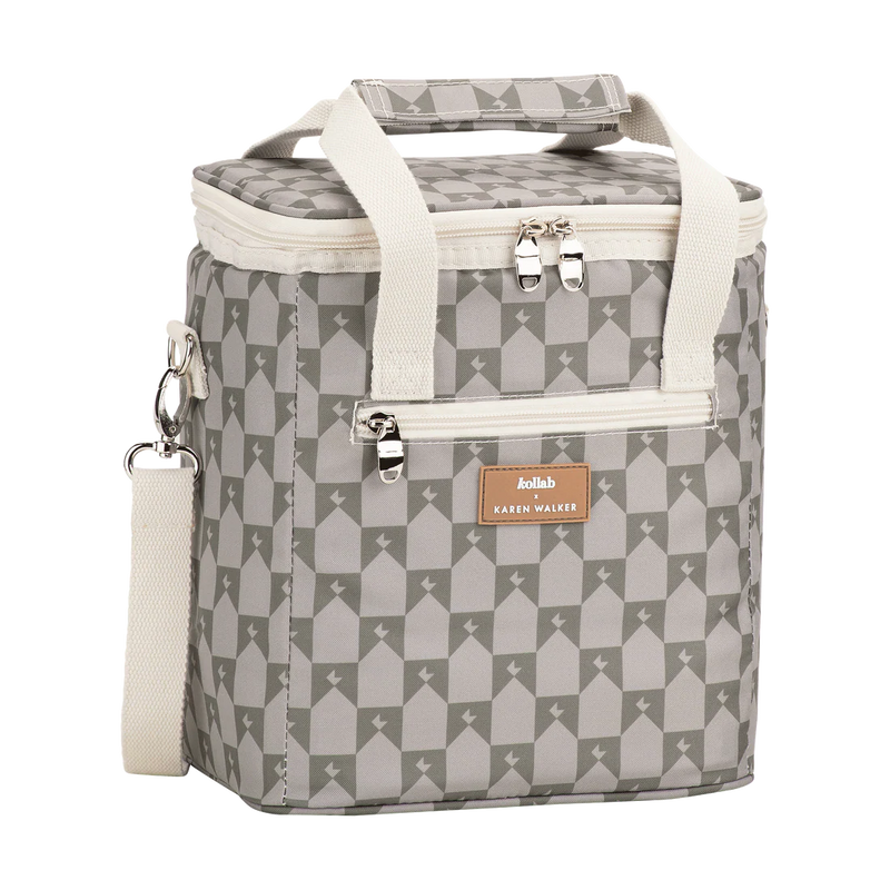 Kollab x Karen Walker Mini Cooler - Sage/Olive Monogram