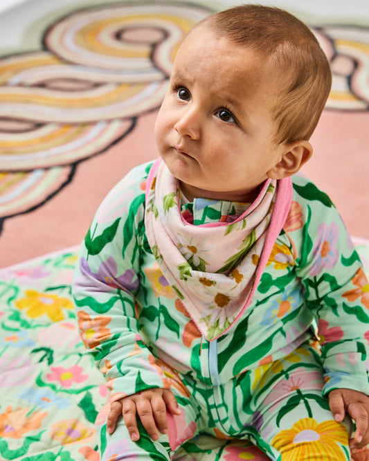 Kip & Co Sweet Flowers Organic Cotton Dribble Bib Set