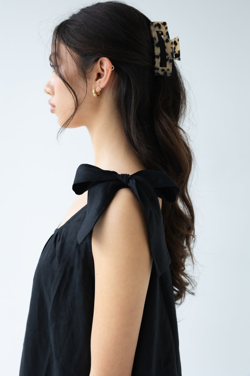 Sophie Bows Dress - Black