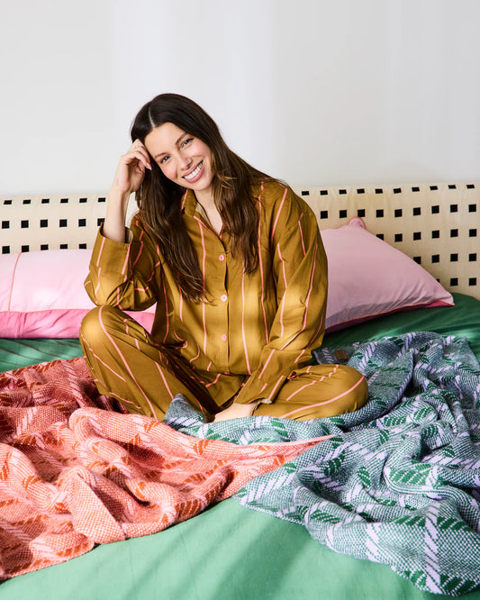 Kip & Co Tapenade Delight Adult Organic Cotton Long Pyjama Set