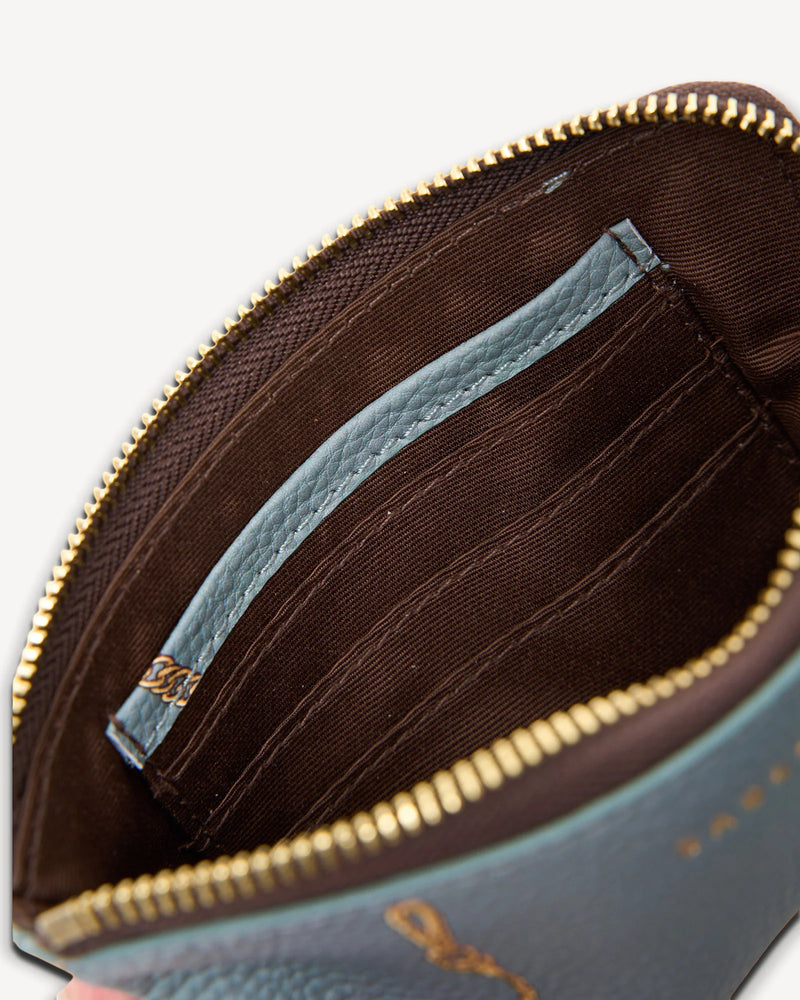 Saben Poppy Pouch - Duck Egg Chain Print