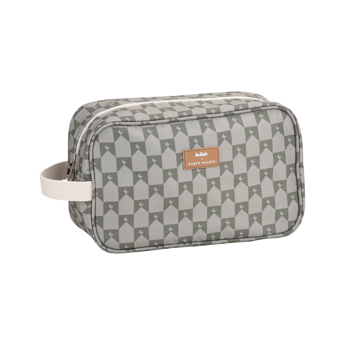 Kollab x Karen Walker Travel Bag - Olive/Sage Monogram