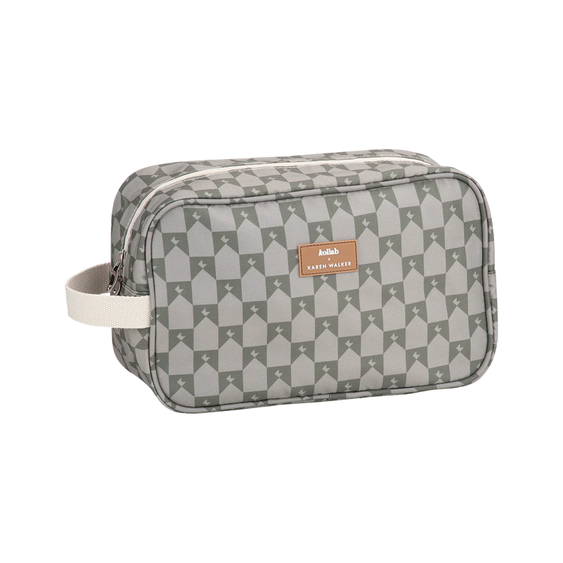 Kollab x Karen Walker Travel Bag - Olive/Sage Monogram