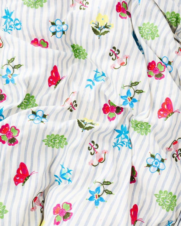 Kip & Co Anna Spiro Malabar Embroidered Linen Quilt Cover King