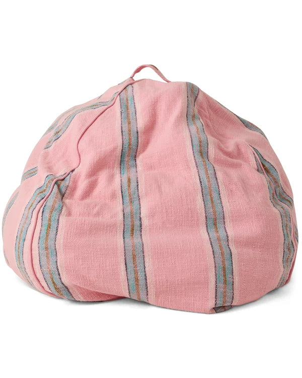 Kip & Co Tickled Pink Stripe Woven Beanbag