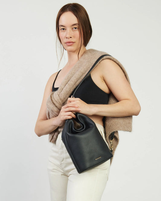 Saben Jojo Shoulder Bag - Black Pebble