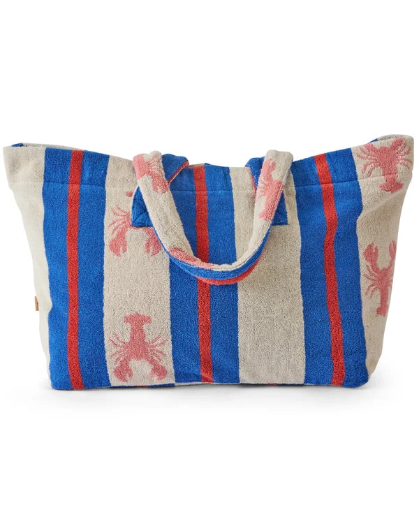 Kip & Co Lobster Fan Club Terry Oversized Beach Bag