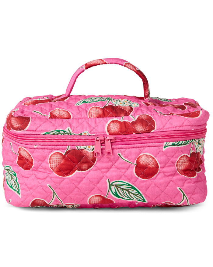 Kip & Co Cherry Blossom Quilted Cotton Toiletry Case