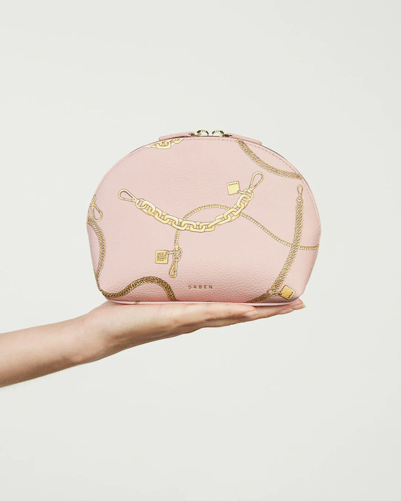 Saben Gabi Make-Up Pouch - Desert Rose Chain Print