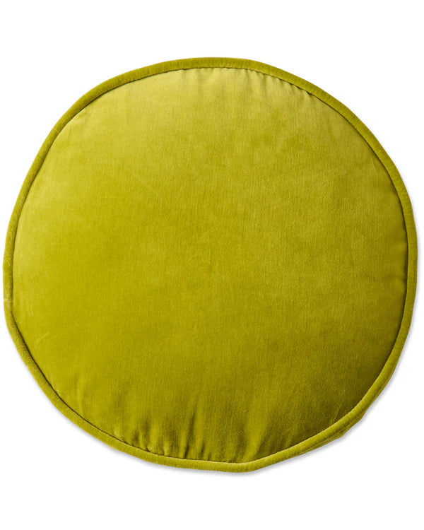 Kip & Co Velvet Pea Cushion - Pear