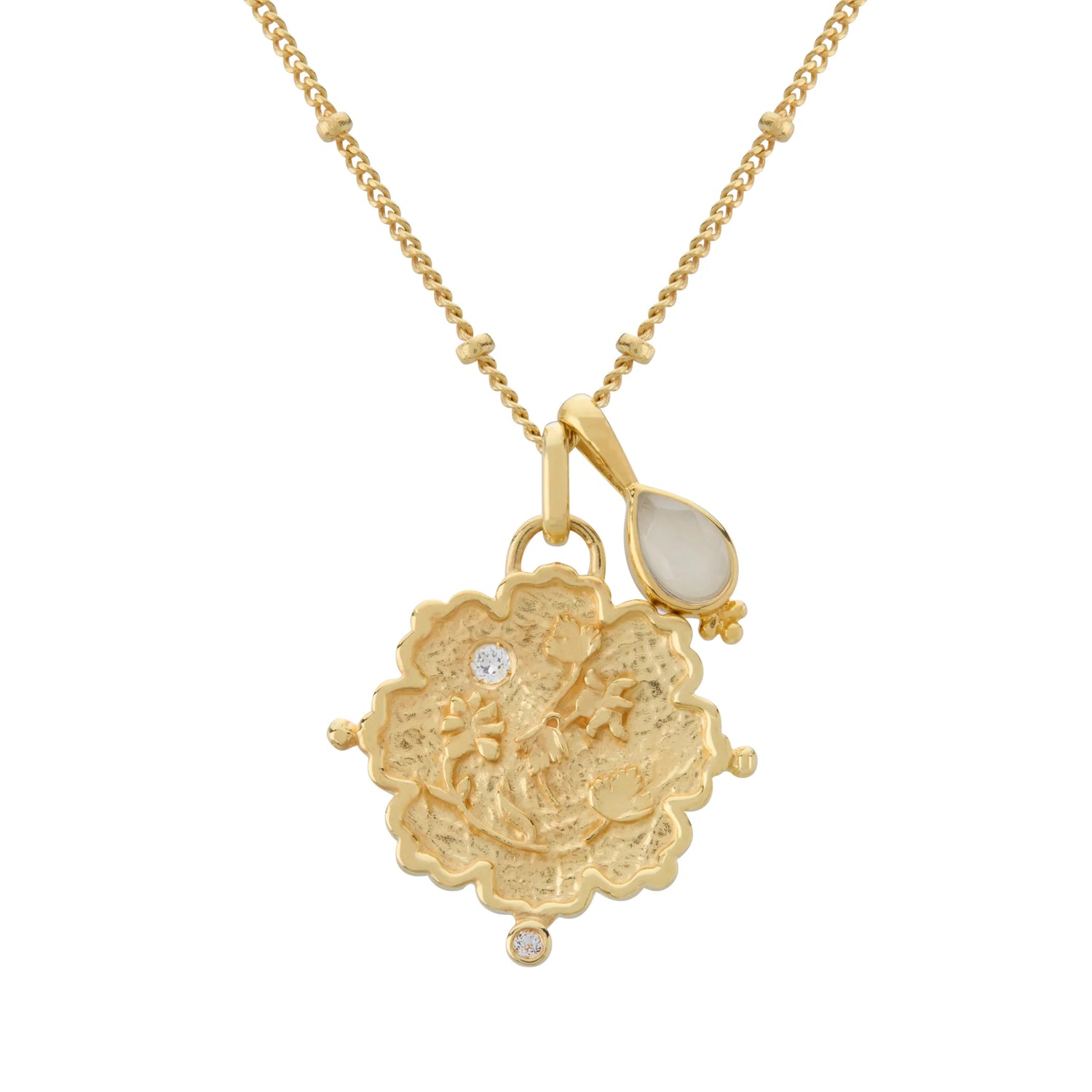 Murkani Loved Always Pendant Large In 18kt Yellow Gold Plate