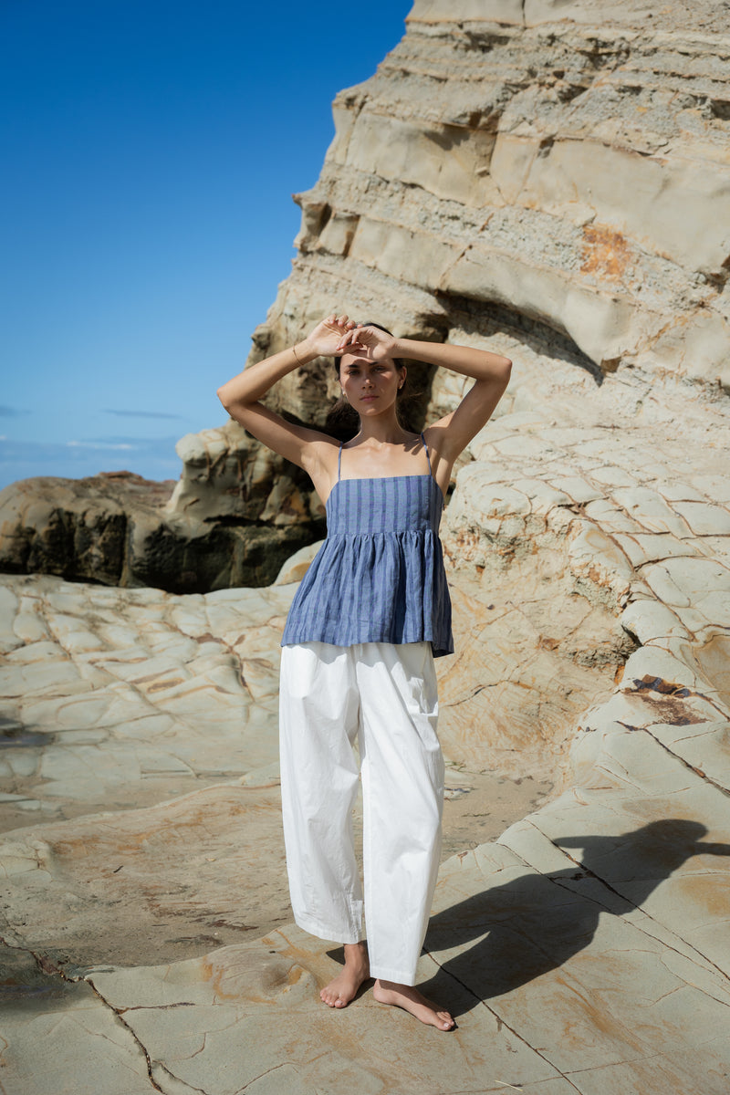 Sophie Go Top - Denim Stripe