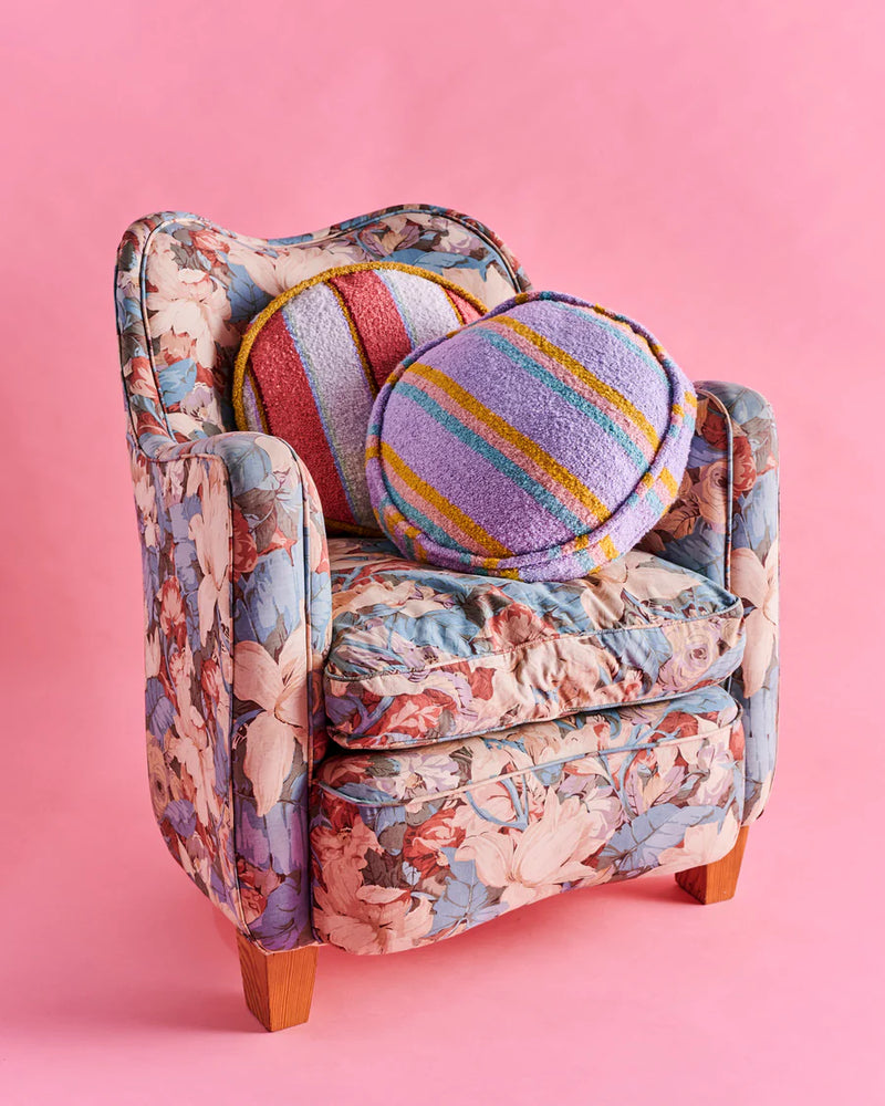 Kip & Co Mirage Stripe Boucle Pea Cushion