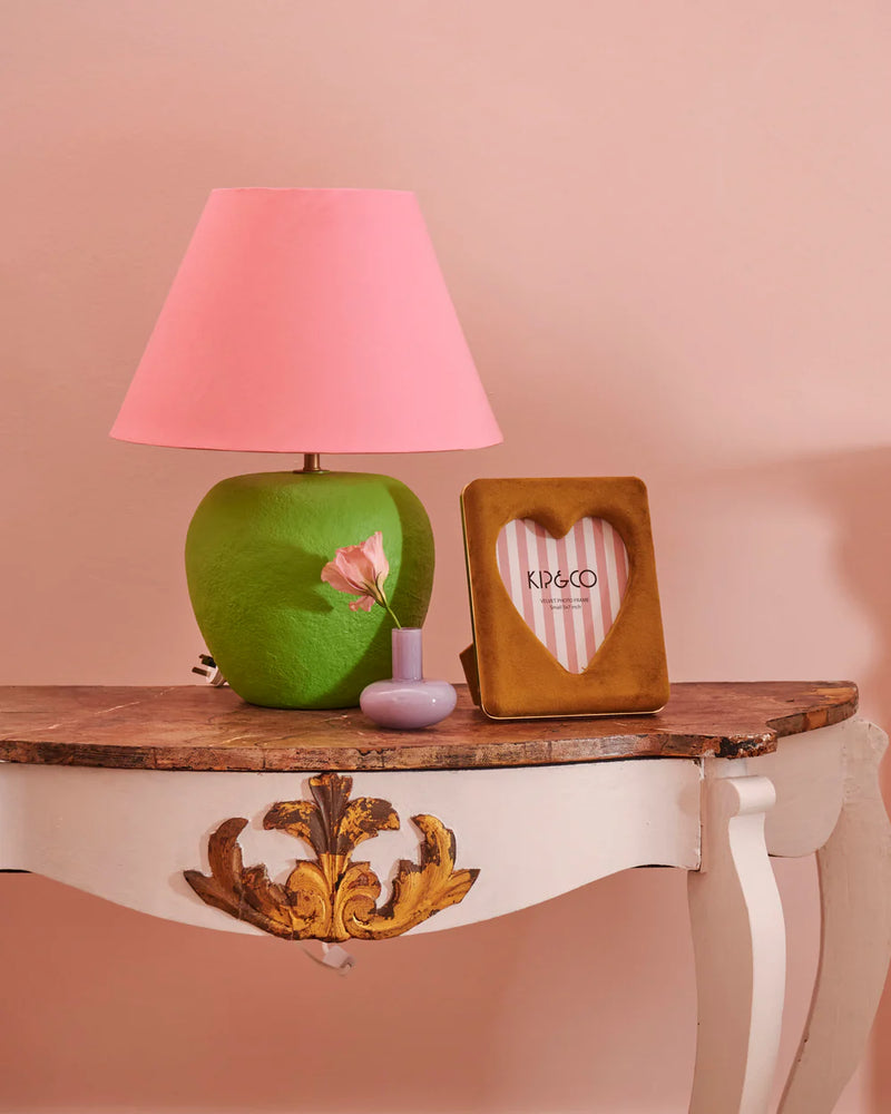 Kip & Co Inca Gold Heart Velvet Photo Frame