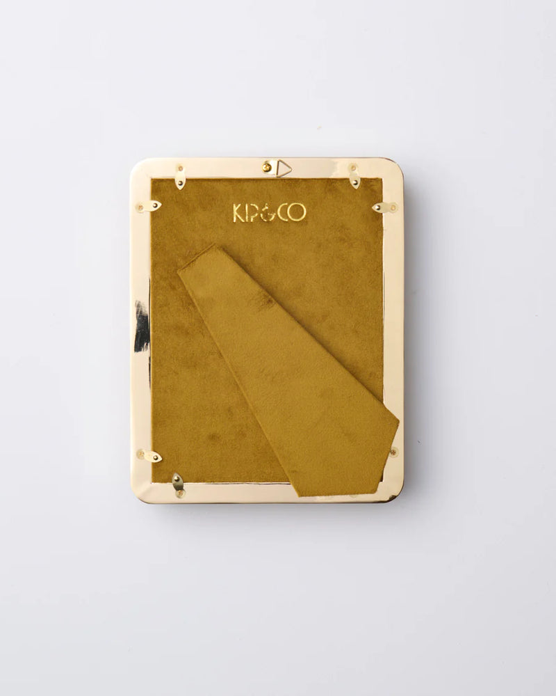 Kip & Co Inca Gold Heart Velvet Photo Frame