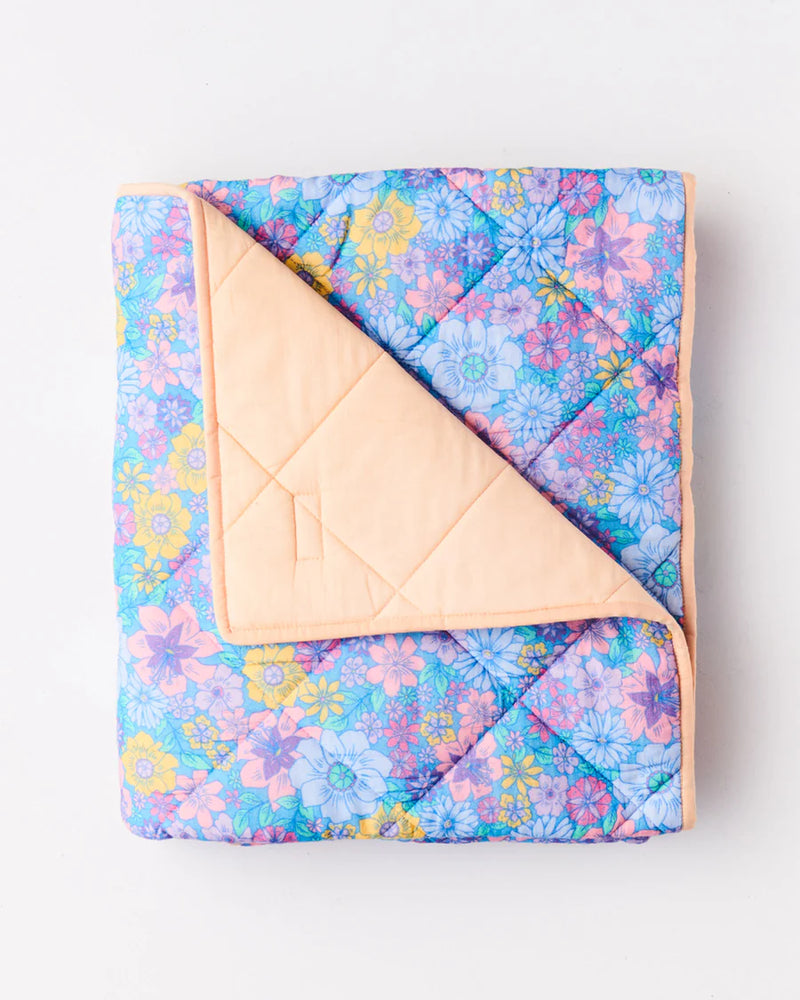 Kip & Co Bunch of Fun Organic Cotton Quilted Cot Bedspread