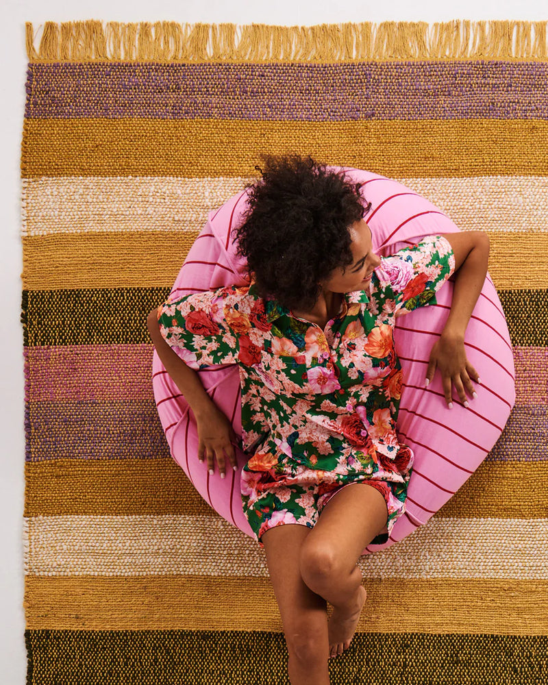 Kip & Co Iced Vovo Stripe Beanbag Unfilled