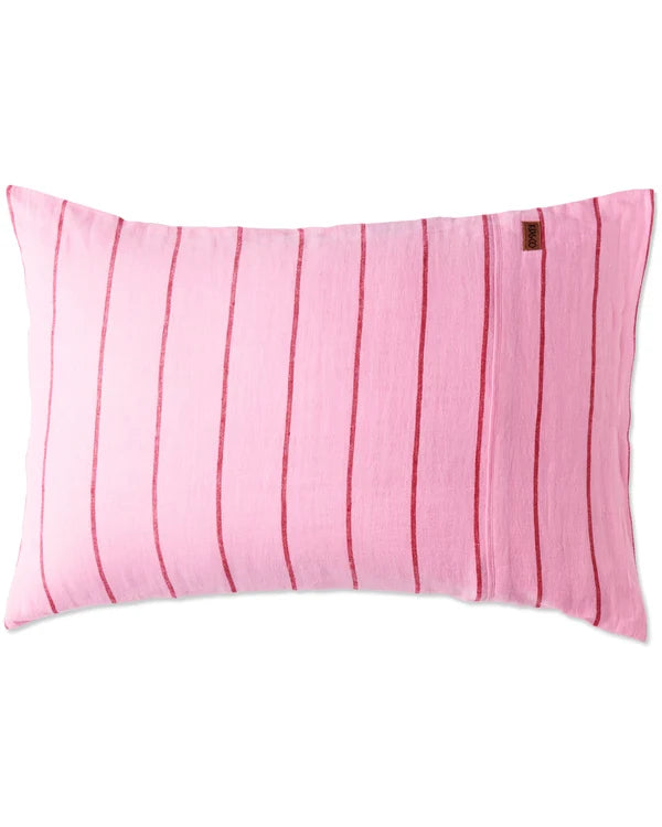 Kip & Co Iced Vovo Stripe Linen Pillow 2 Set