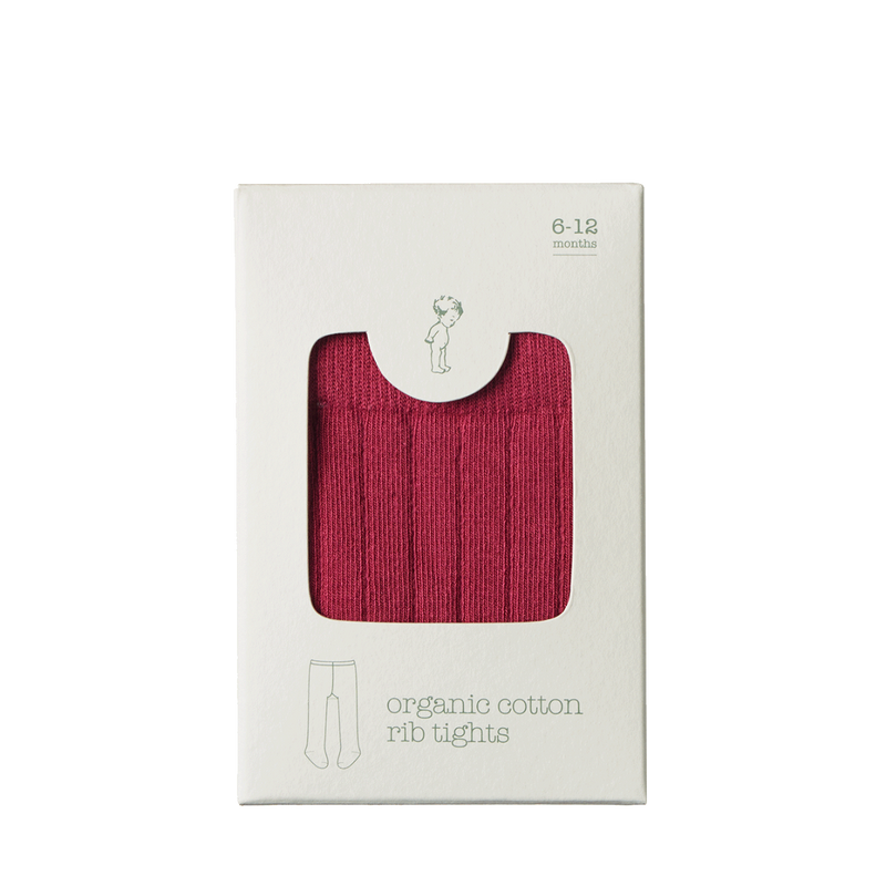 Nature Baby Organic Cotton Tights - Jam